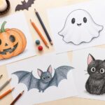 Dessins d’Halloween faciles : idées simples pour enfants et débutants